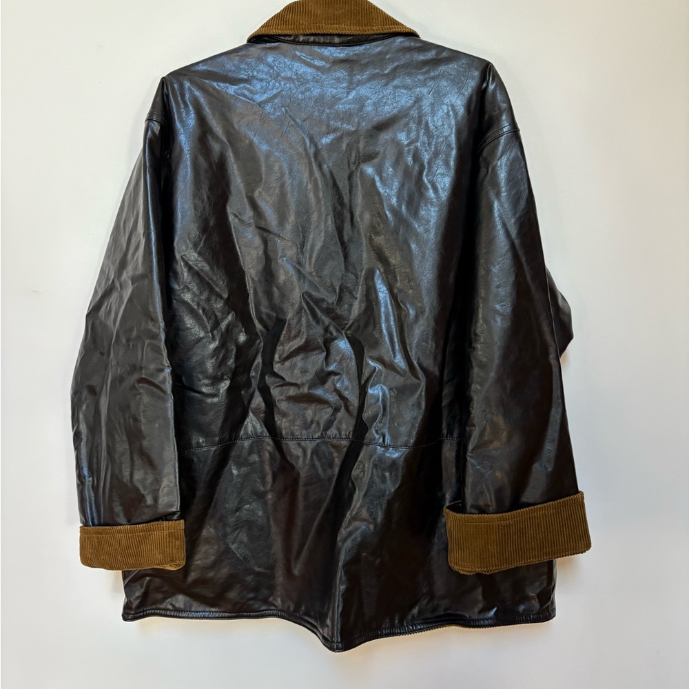 NWOT Maeve Patent Chore Jacket Size Small - Picture 11 of 15